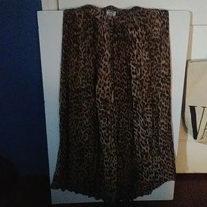 Leopard print skirt